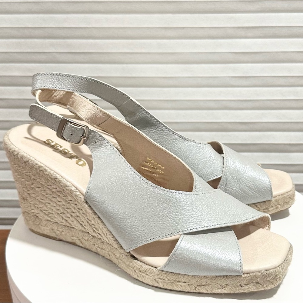🌸SESTO MEUCCI 🌸 Necia Wedge Espadrilles Sandal Size: 11 - Picture 4 of 8